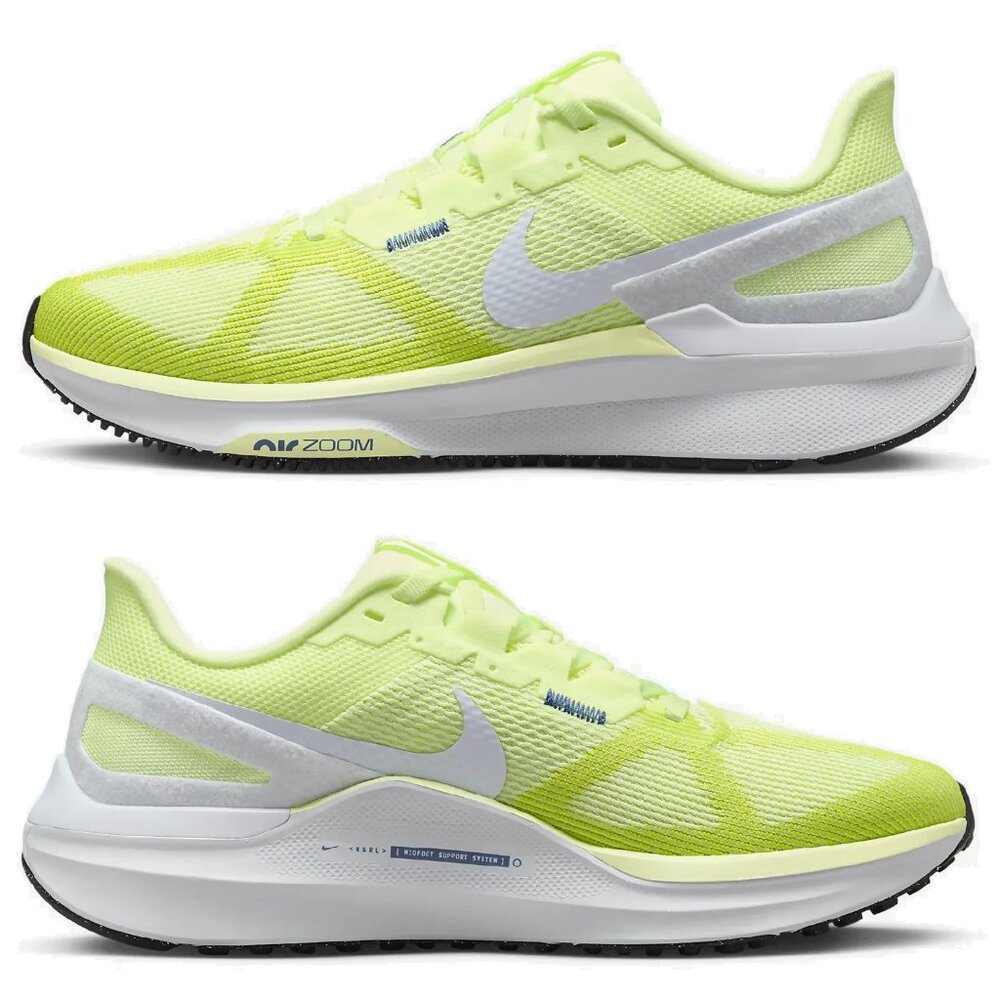 RARE Nike Air Zoom Structure 25 Volt/Grey/Wht Run Gym Sport Cross-Trainer DJ7884 - Picture 11 of 16